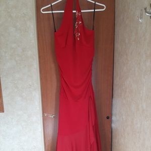 Halter-top formal dress